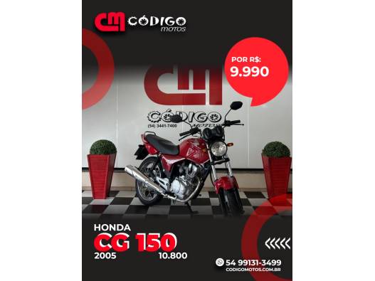 HONDA - CG 150 - 2005/2005 - Vermelha - R$ 9.990,00
