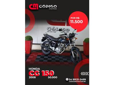 HONDA - CG 150 - 2008/2008 - Preta - R$ 11.500,00