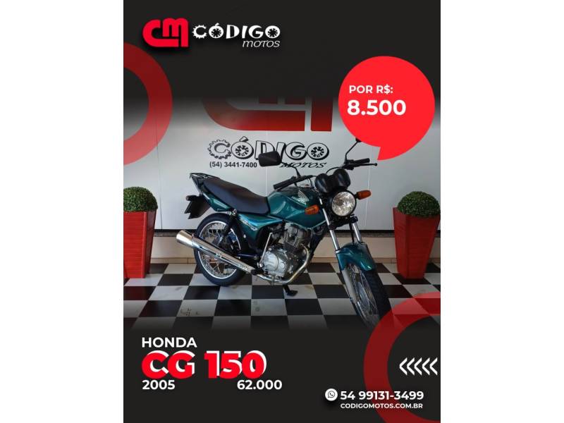 HONDA - CG 150 - 2005/2005 - Verde - R$ 8.500,00