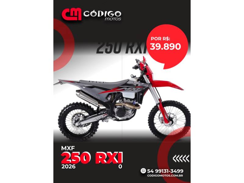 MXF - 250 RXI - 2026/2026 - Cinza - R$ 39.890,00