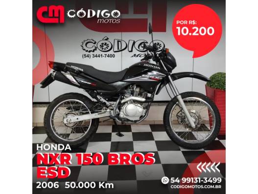 HONDA - NXR 150 - 2006/2006 - Preta - R$ 10.200,00