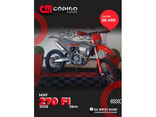 MXF - 270 FI - 2026/2026 - Cinza - R$ 26.490,00