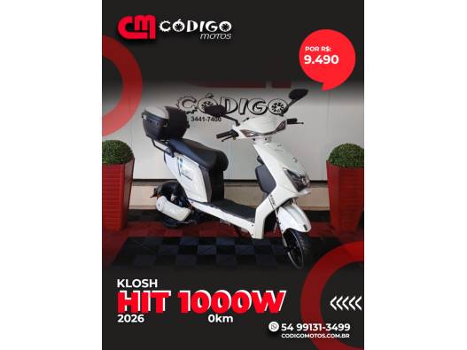 KLOSH - HIT 1000W - 2026/2026 - Preta - R$ 9.490,00