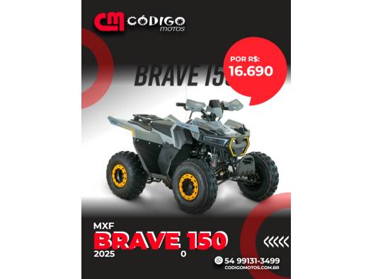 MXF - BRAVE 150 - 2025/2025 - Cinza - R$ 16.690,00