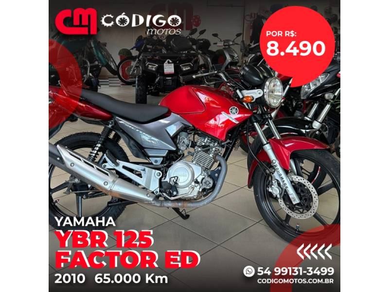 YAMAHA - YBR - 2010/2010 - Vermelha - R$ 8.490,00