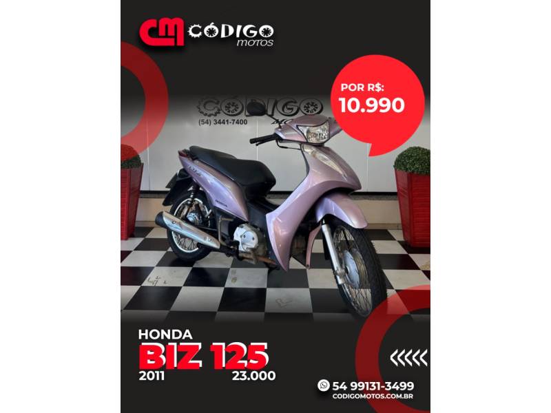 HONDA - BIZ 125 - 2011/2011 - Rosa - R$ 10.990,00