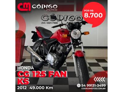 HONDA - CG 125 - 2012/2012 - Vermelha - R$ 8.700,00