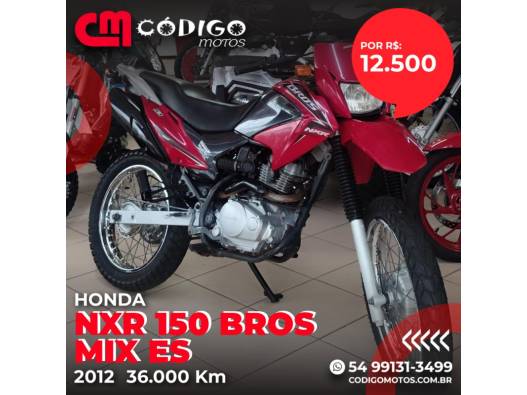 HONDA - NXR 150 - 2012/2012 - Vermelha - R$ 12.500,00