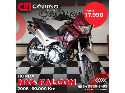HONDA - NX4 FALCON - 2008/2008 - Vermelha - R$ 17.990,00